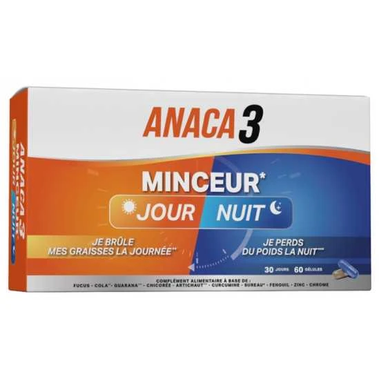Anaca 3 Minceur Jour Et Nuit 60 Gélules 1 Anaca 3 Minceur Jour Et Nuit 60 Gélules