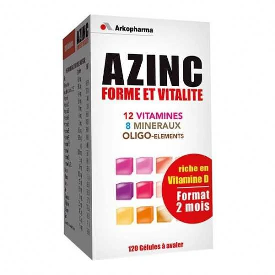 Arkopharma Azinc Forme Et Vitalité 120 Gélules 1 Arkopharma Azinc Forme Et Vitalité 120 Gélules