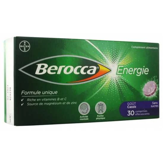 Berocca Energie Cassis 30 Comprimés Effervescents 1 Berocca Energie Cassis 30 Comprimés Effervescents