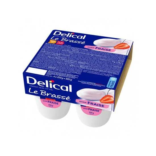 Délical Brassé Fraise 4x200 Grammes 1 Délical Brassé Fraise 4x200 Grammes