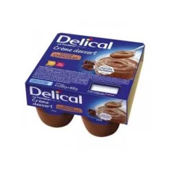 Délical Crème Dessert Saveur Chocolat 4x200 Grammes