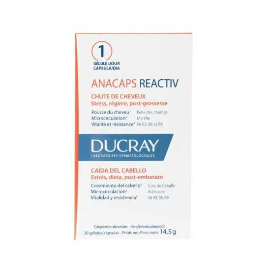 Ducray Anacaps Reactiv 30 Gélules 1 Ducray Anacaps Reactiv 30 Gélules