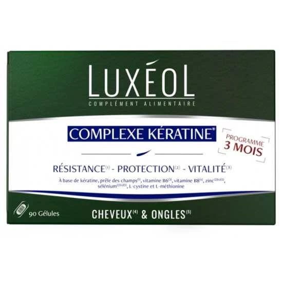 Luxeol Complexe Kératine 90 Gélules 1 Luxeol Complexe Kératine 90 Gélules
