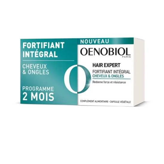 Oenobiol Hair Expert Fortifiant Intégral 2x60 Comprimés 1 Oenobiol Hair Expert Fortifiant Intégral 2x60 Comprimés