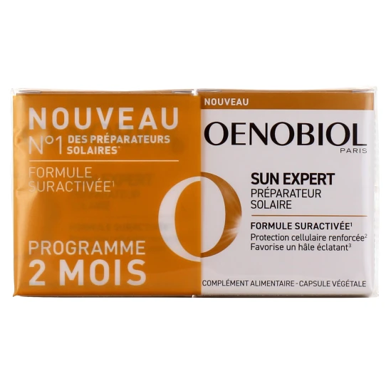 Oenobiol Sun Expert Préparation Solaire 2x30 Capsules 1 Oenobiol Sun Expert Préparation Solaire 2x30 Capsules