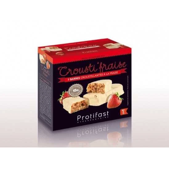 Protifast Barre Crousti Fraise 7 Barres 1 Protifast Barre Crousti Fraise 7 Barres