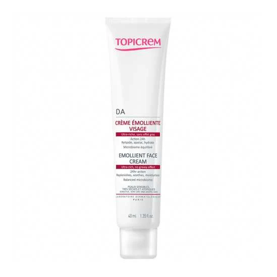 Topicrem DA Crème Emolliente Visage 40Ml 1 Topicrem DA Crème Emolliente Visage 40Ml